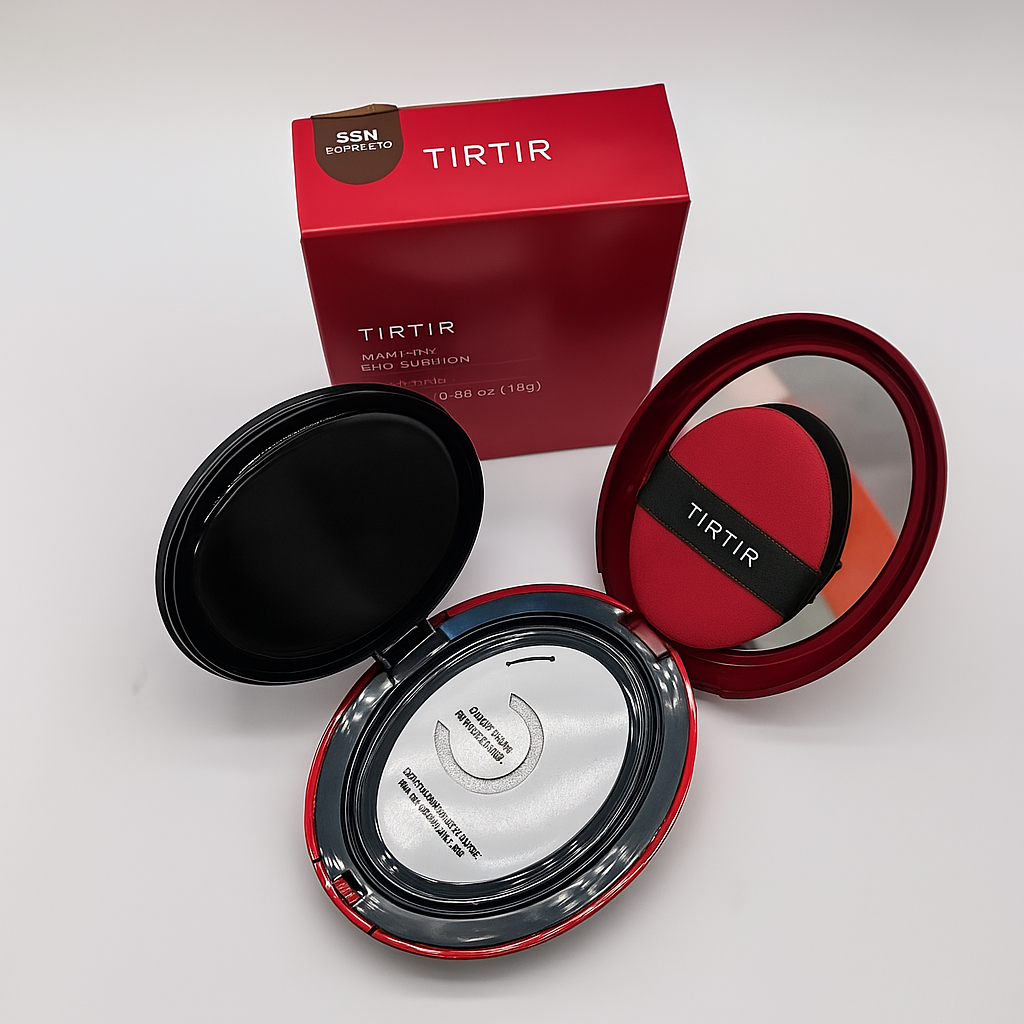 Base Cushion Clareadora TIRTIR - Protetor Solar e Maquiagem Longa Duração - Original