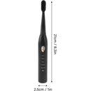 Escova Dental Elétrica USB Carga 6 Engrenagem À Prova D'água 4 Escovas Cabeças De Substituição