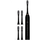 Escova Dental Elétrica USB Carga 6 Engrenagem À Prova D'água 4 Escovas Cabeças De Substituição