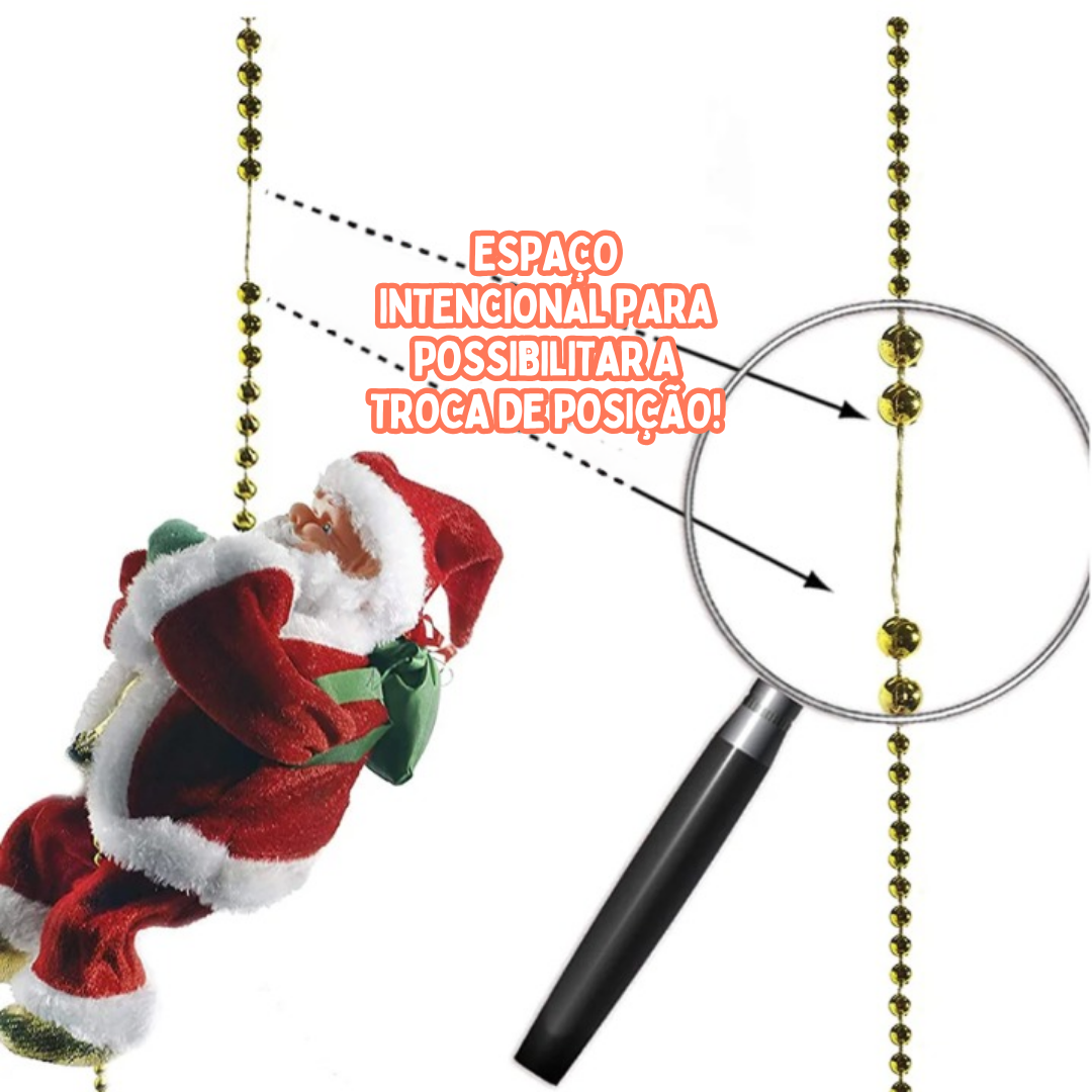 Papai Noel Escalador – Brinquedo de Natal Musical