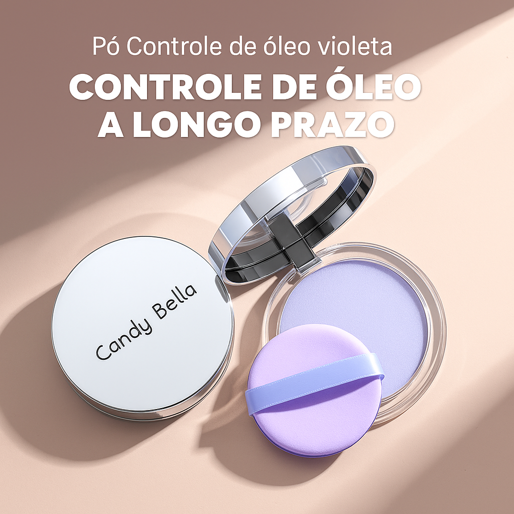 Candy Bella - Pó Facial Translúcido – Acabamento Natural e Controle de Brilho!