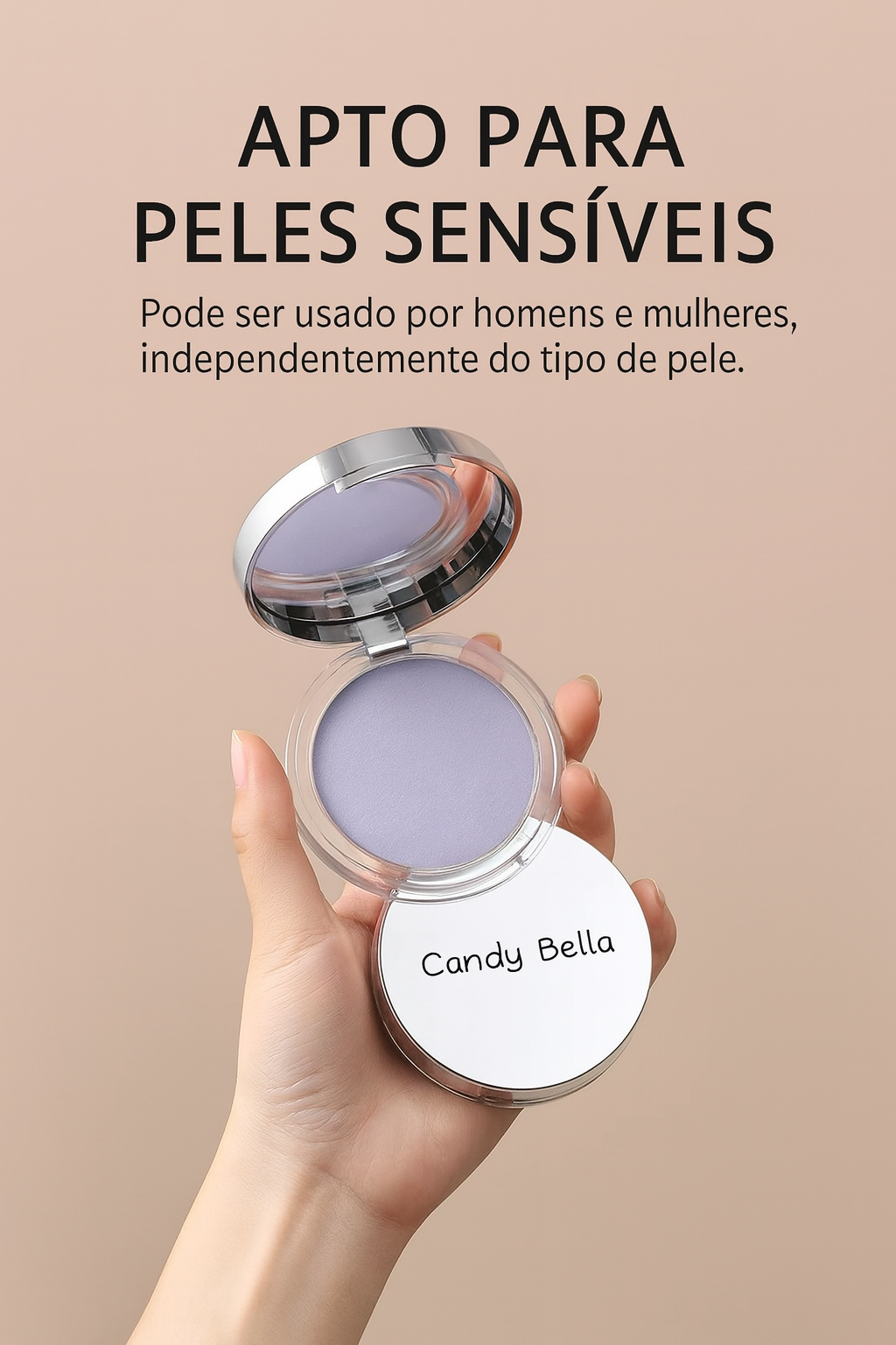 Candy Bella - Pó Facial Translúcido – Acabamento Natural e Controle de Brilho!