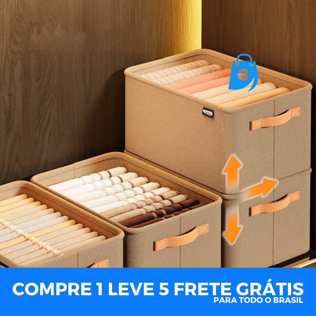 [Compre 1 Leve 5] Luxe Box® - Organizador de Roupas Dobrável