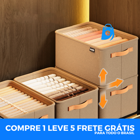 [Compre 1 Leve 5] Luxe Box® - Organizador de Roupas Dobrável
