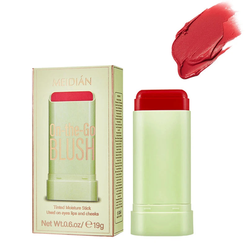 Creamy Blush Makeup Multi Stick For Eyes Lips & Cheeks Rouge Moist Pink High Color Rendering Tint Blusher Brightening Skin Tone