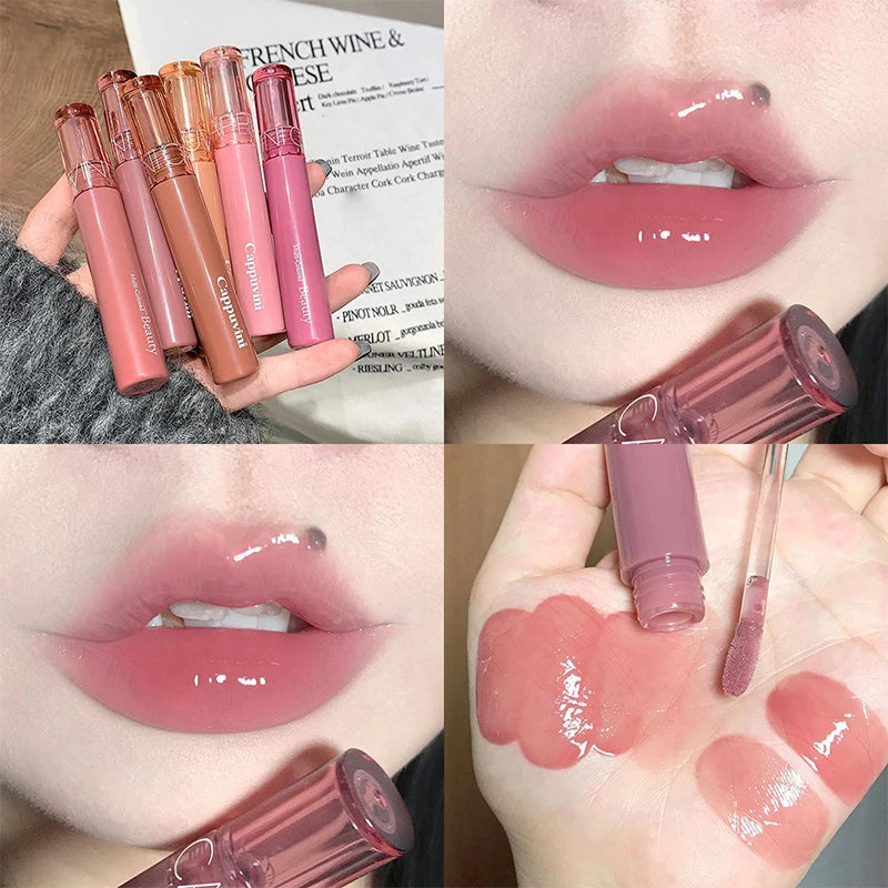 Gloss Labial Espelhado Beauty Juice – Brilho Jelly e Cuidado Labial