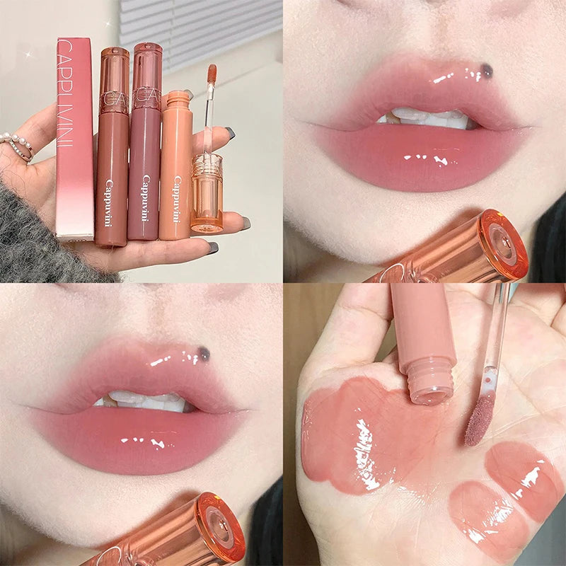 Gloss Labial Espelhado Beauty Juice – Brilho Jelly e Cuidado Labial