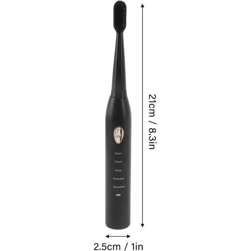 Escova Dental Elétrica USB Carga 6 Engrenagem À Prova D'água 4 Escovas Cabeças De Substituição